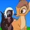 Bambi Flower Thumper Online Coloring Game