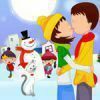 Christmas Love Kissing